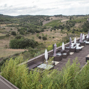 Terrace overlooking the countryside