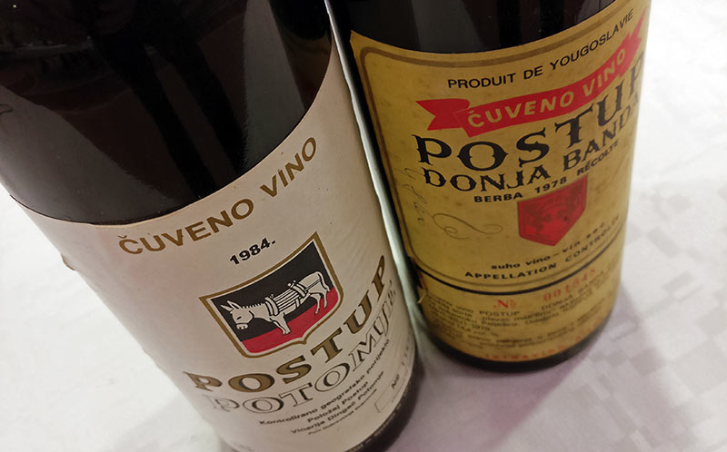 "čuveno vino" very modestly, the "famous wine"