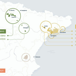 Map of new Cava zones, DO Cava